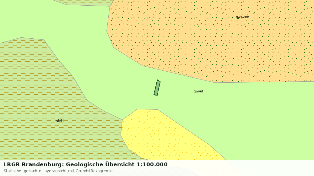 Statische Kartenansicht: LBGR Brandenburg: Geologische Übersicht 1:100.000