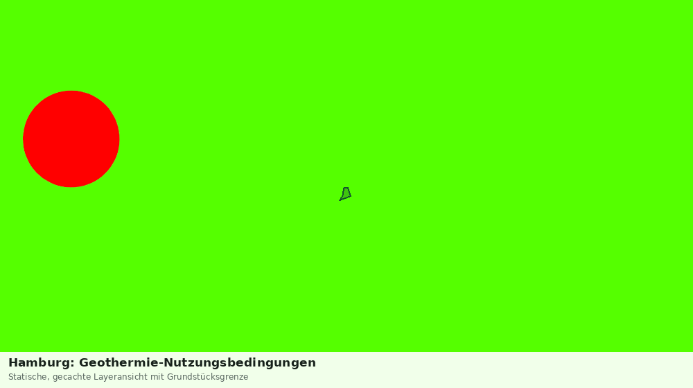 Statische Kartenansicht: Hamburg: Geothermie-Nutzungsbedingungen