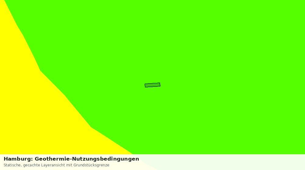 Statische Kartenansicht: Hamburg: Geothermie-Nutzungsbedingungen