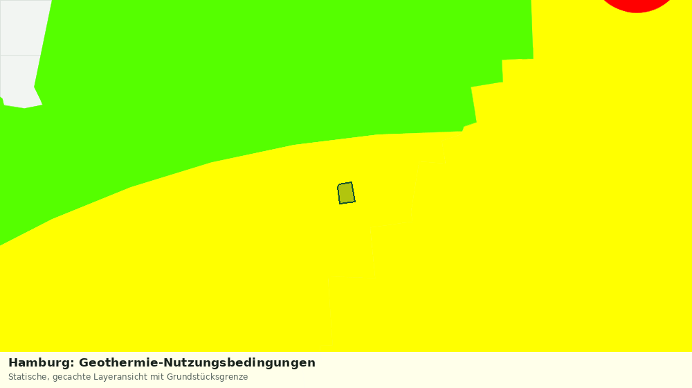 Statische Kartenansicht: Hamburg: Geothermie-Nutzungsbedingungen