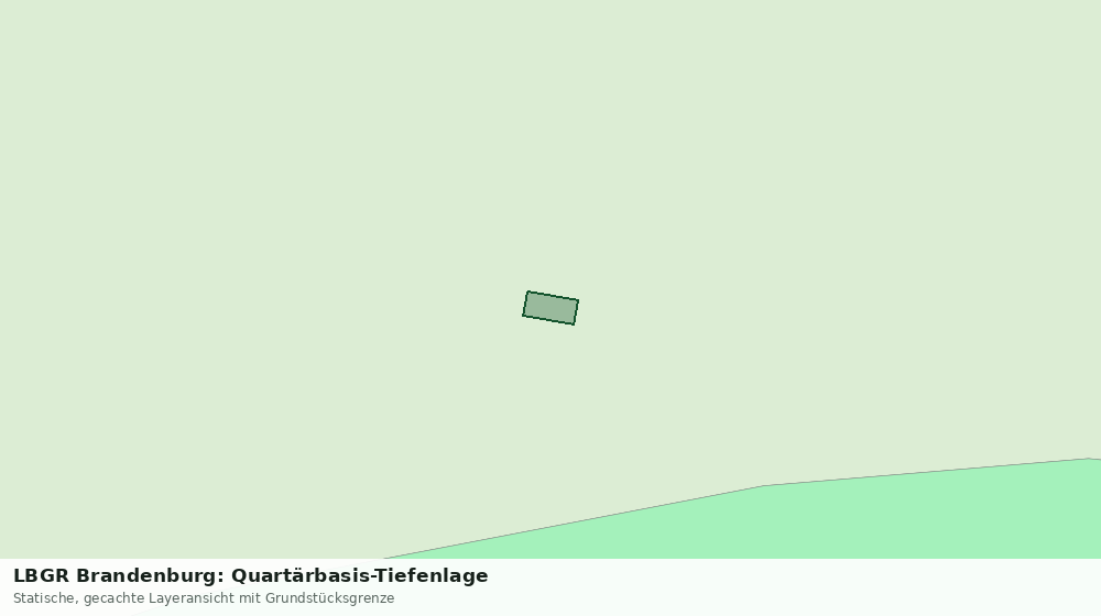 Statische Kartenansicht: LBGR Brandenburg: Quartärbasis-Tiefenlage