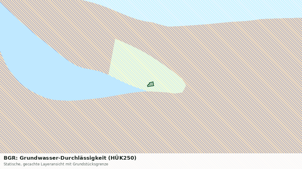Statische Kartenansicht: BGR: Grundwasser-Durchlässigkeit (HÜK250)