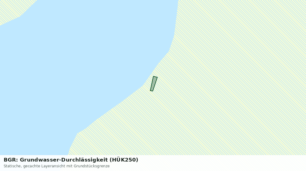 Statische Kartenansicht: BGR: Grundwasser-Durchlässigkeit (HÜK250)
