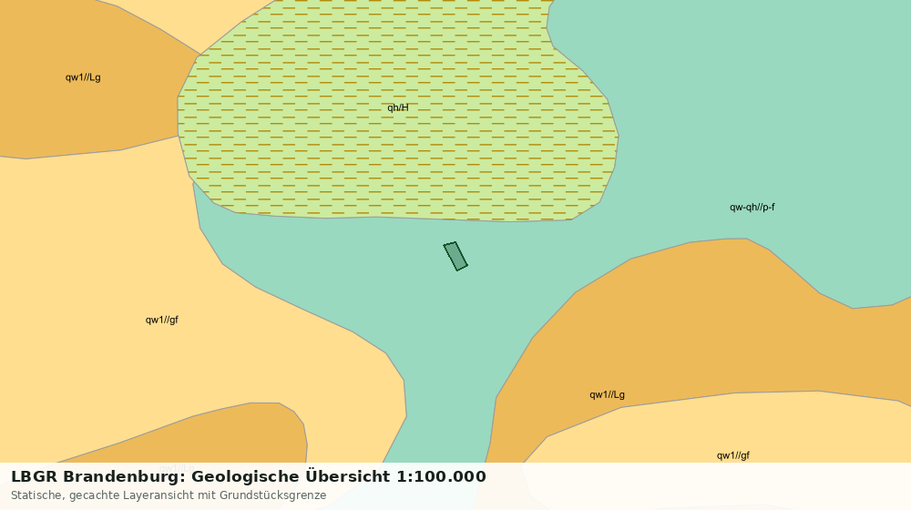 Statische Kartenansicht: LBGR Brandenburg: Geologische Übersicht 1:100.000