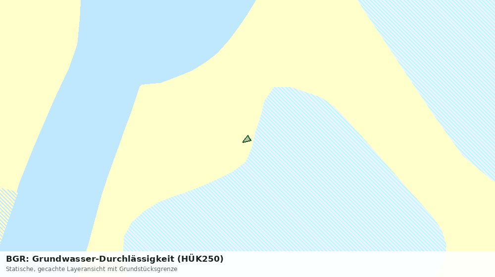 Statische Kartenansicht: BGR: Grundwasser-Durchlässigkeit (HÜK250)