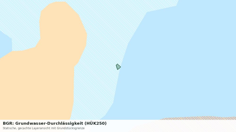 Statische Kartenansicht: BGR: Grundwasser-Durchlässigkeit (HÜK250)