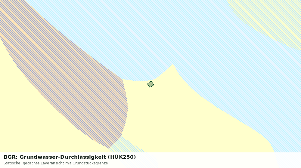 Statische Kartenansicht: BGR: Grundwasser-Durchlässigkeit (HÜK250)