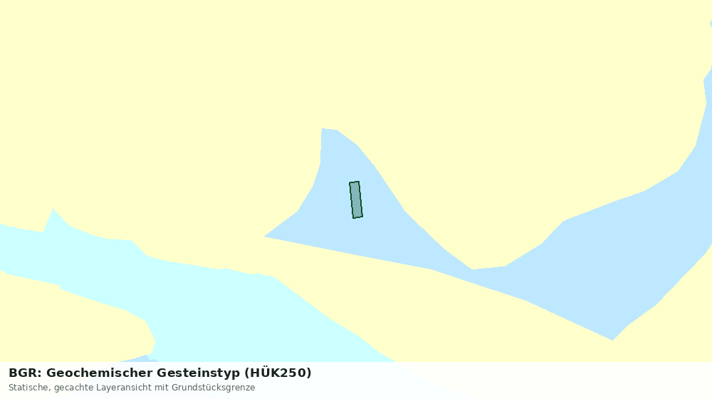 Statische Kartenansicht: BGR: Geochemischer Gesteinstyp (HÜK250)