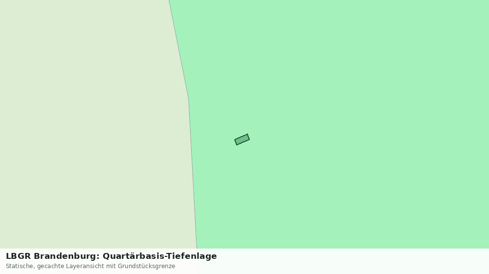 Statische Kartenansicht: LBGR Brandenburg: Quartärbasis-Tiefenlage