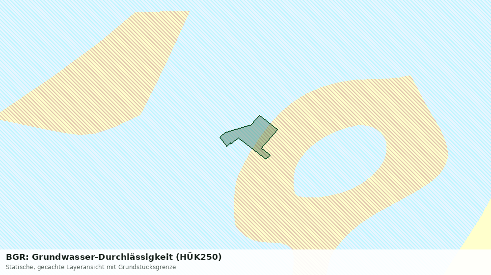 Statische Kartenansicht: BGR: Grundwasser-Durchlässigkeit (HÜK250)