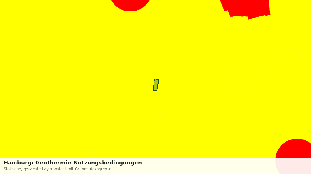 Statische Kartenansicht: Hamburg: Geothermie-Nutzungsbedingungen
