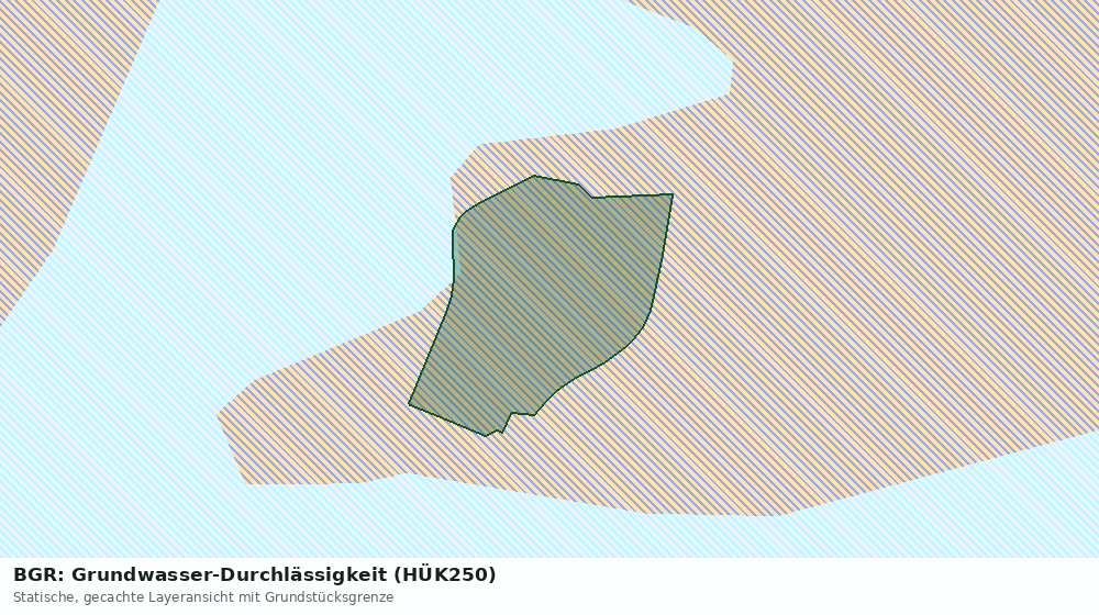 Statische Kartenansicht: BGR: Grundwasser-Durchlässigkeit (HÜK250)