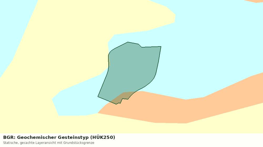 Statische Kartenansicht: BGR: Geochemischer Gesteinstyp (HÜK250)