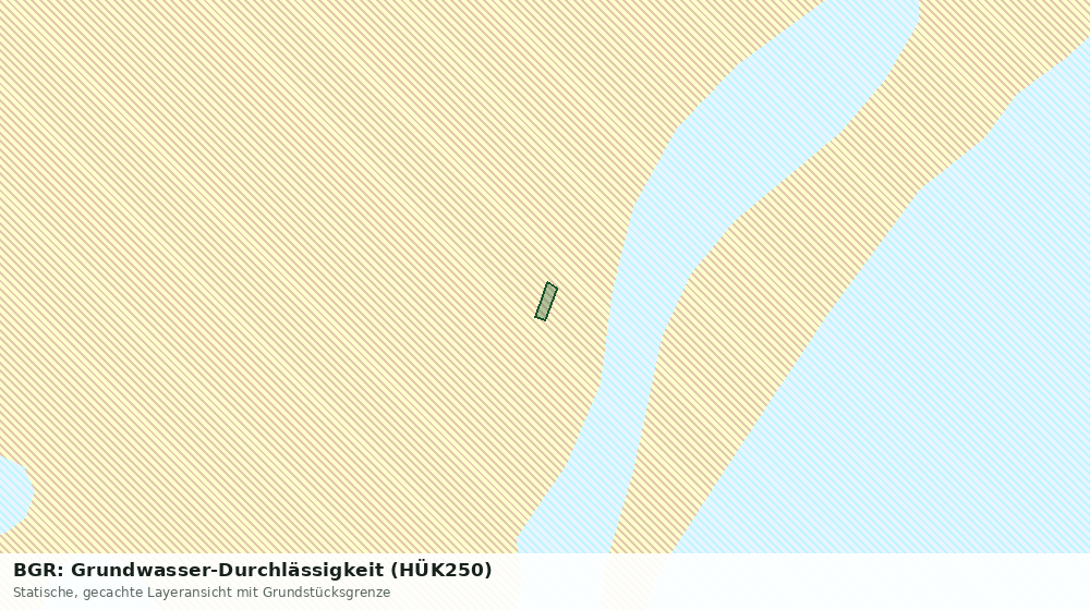 Statische Kartenansicht: BGR: Grundwasser-Durchlässigkeit (HÜK250)