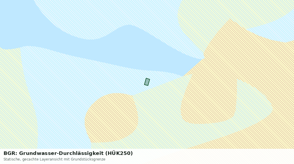 Statische Kartenansicht: BGR: Grundwasser-Durchlässigkeit (HÜK250)