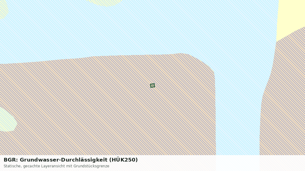 Statische Kartenansicht: BGR: Grundwasser-Durchlässigkeit (HÜK250)
