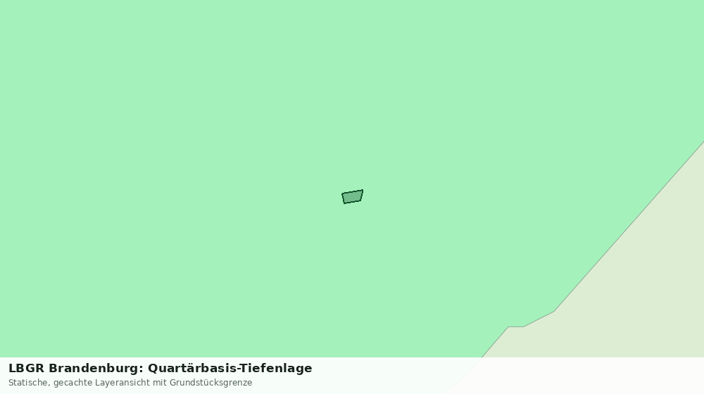Statische Kartenansicht: LBGR Brandenburg: Quartärbasis-Tiefenlage