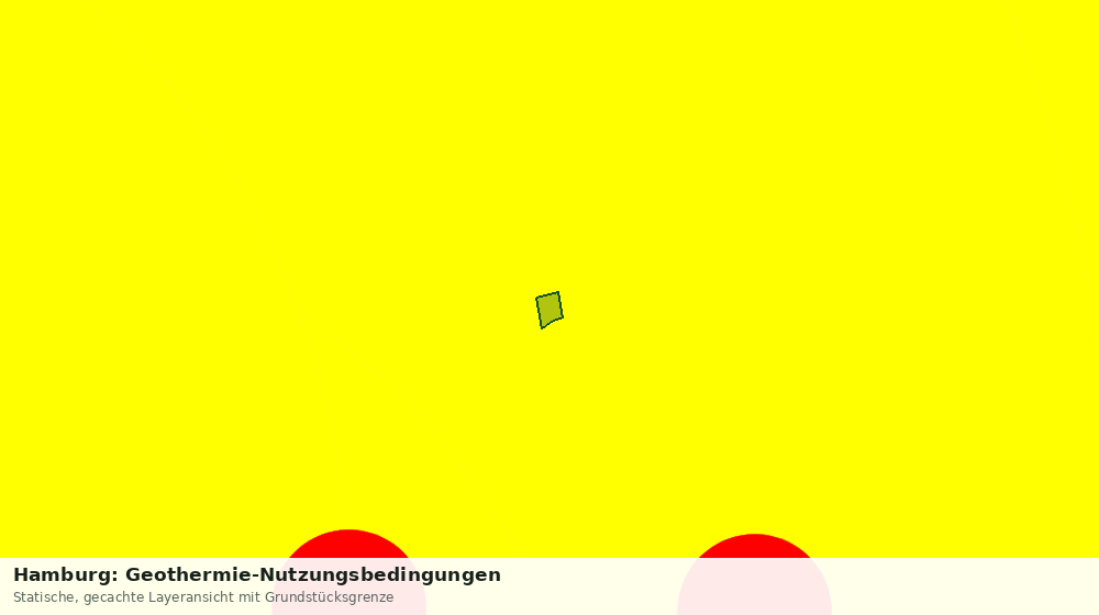 Statische Kartenansicht: Hamburg: Geothermie-Nutzungsbedingungen