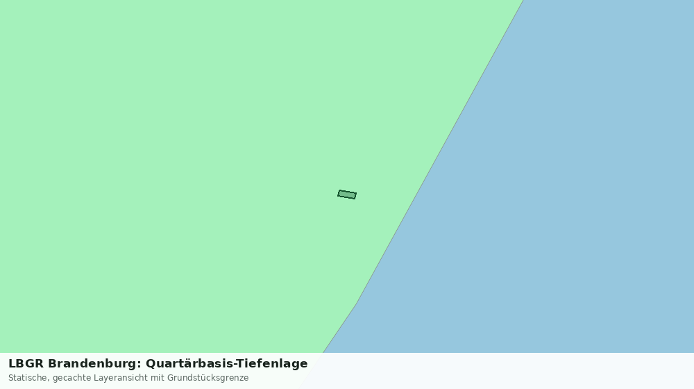 Statische Kartenansicht: LBGR Brandenburg: Quartärbasis-Tiefenlage