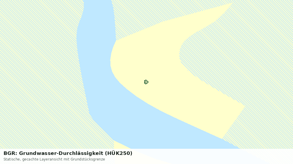 Statische Kartenansicht: BGR: Grundwasser-Durchlässigkeit (HÜK250)