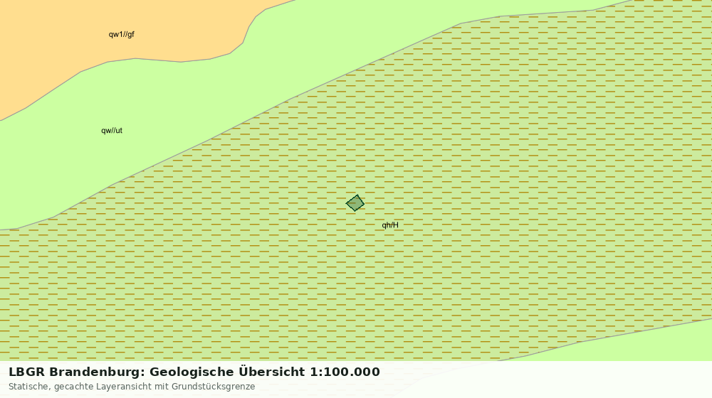 Statische Kartenansicht: LBGR Brandenburg: Geologische Übersicht 1:100.000