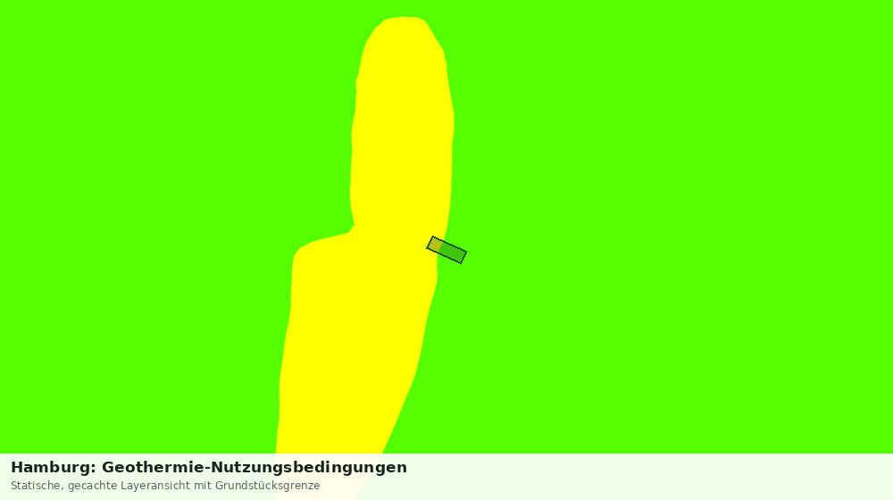 Statische Kartenansicht: Hamburg: Geothermie-Nutzungsbedingungen