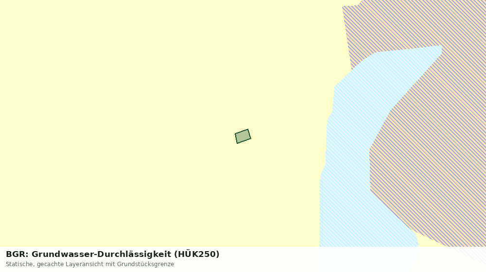 Statische Kartenansicht: BGR: Grundwasser-Durchlässigkeit (HÜK250)