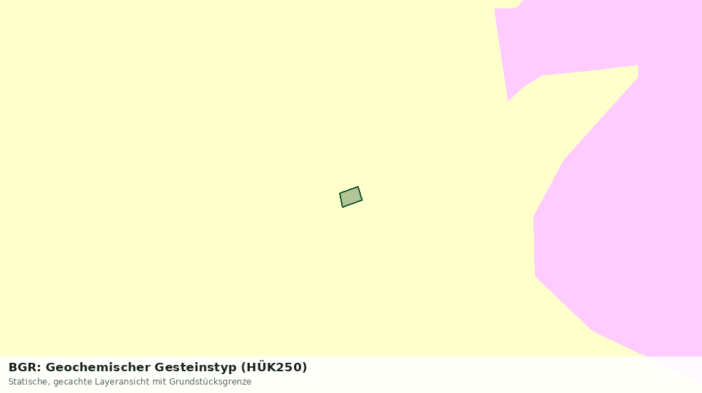 Statische Kartenansicht: BGR: Geochemischer Gesteinstyp (HÜK250)