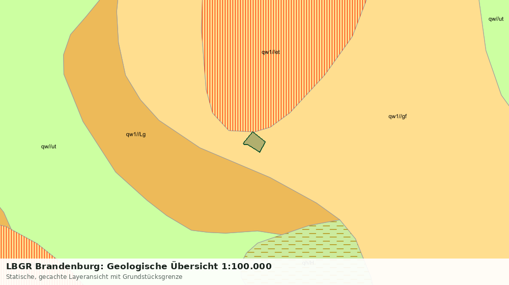 Statische Kartenansicht: LBGR Brandenburg: Geologische Übersicht 1:100.000