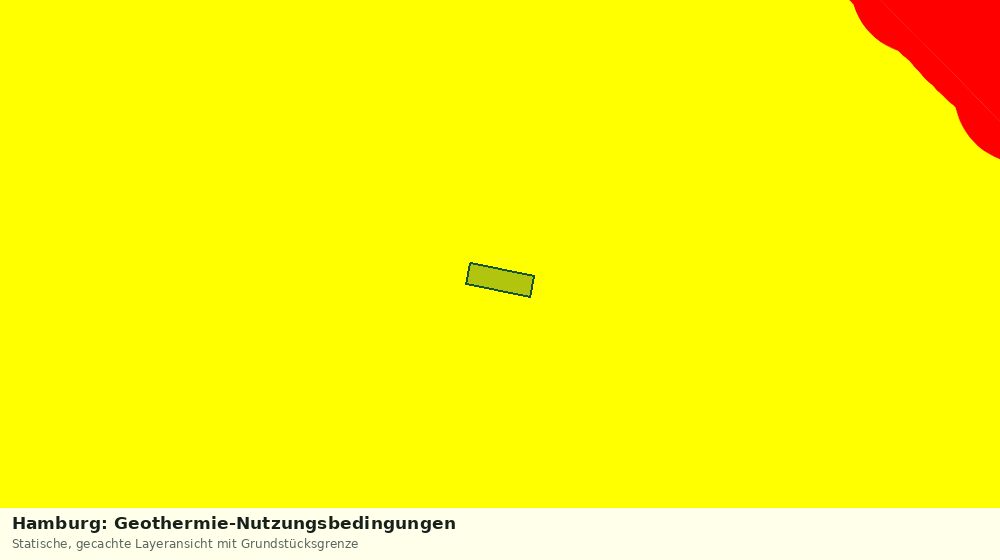 Statische Kartenansicht: Hamburg: Geothermie-Nutzungsbedingungen