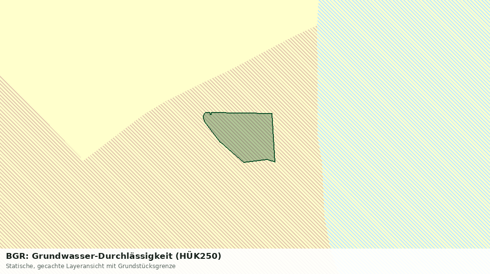 Statische Kartenansicht: BGR: Grundwasser-Durchlässigkeit (HÜK250)