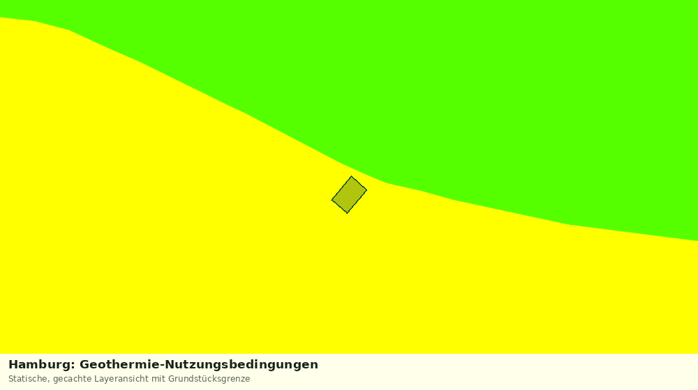 Statische Kartenansicht: Hamburg: Geothermie-Nutzungsbedingungen