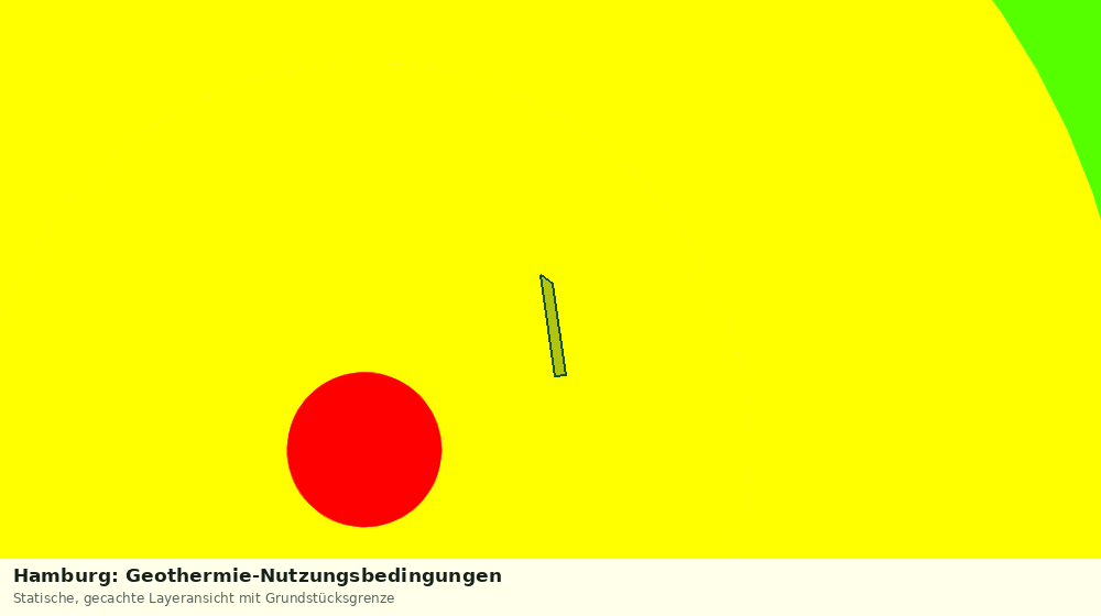 Statische Kartenansicht: Hamburg: Geothermie-Nutzungsbedingungen