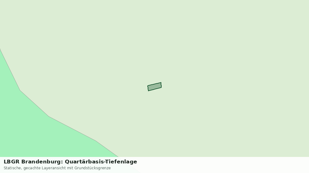 Statische Kartenansicht: LBGR Brandenburg: Quartärbasis-Tiefenlage