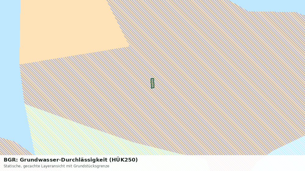 Statische Kartenansicht: BGR: Grundwasser-Durchlässigkeit (HÜK250)