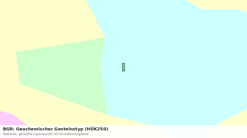 Statische Kartenansicht: BGR: Geochemischer Gesteinstyp (HÜK250)