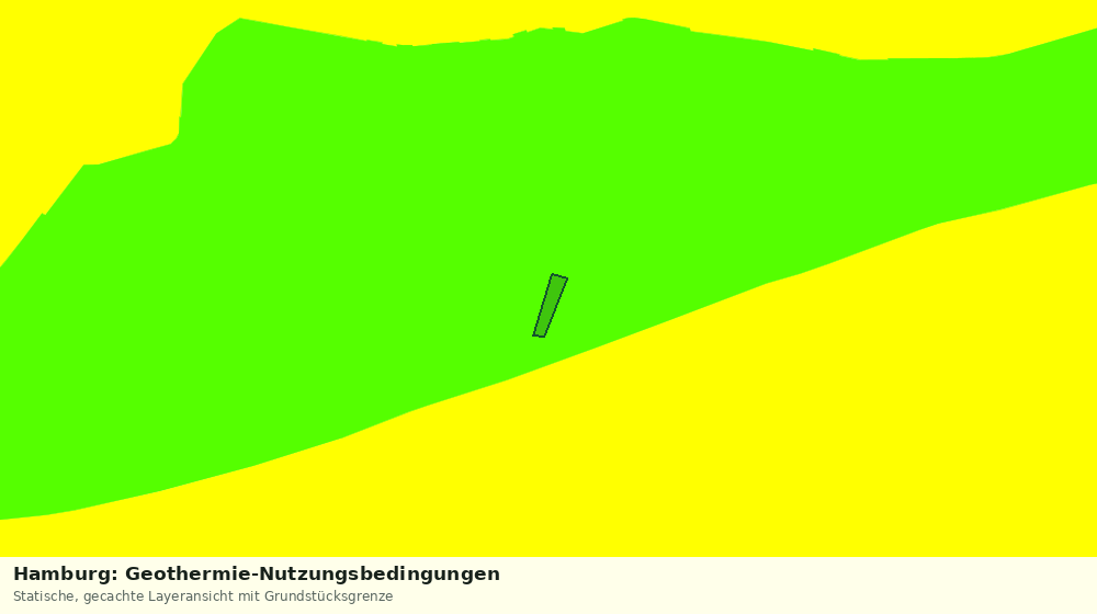 Statische Kartenansicht: Hamburg: Geothermie-Nutzungsbedingungen