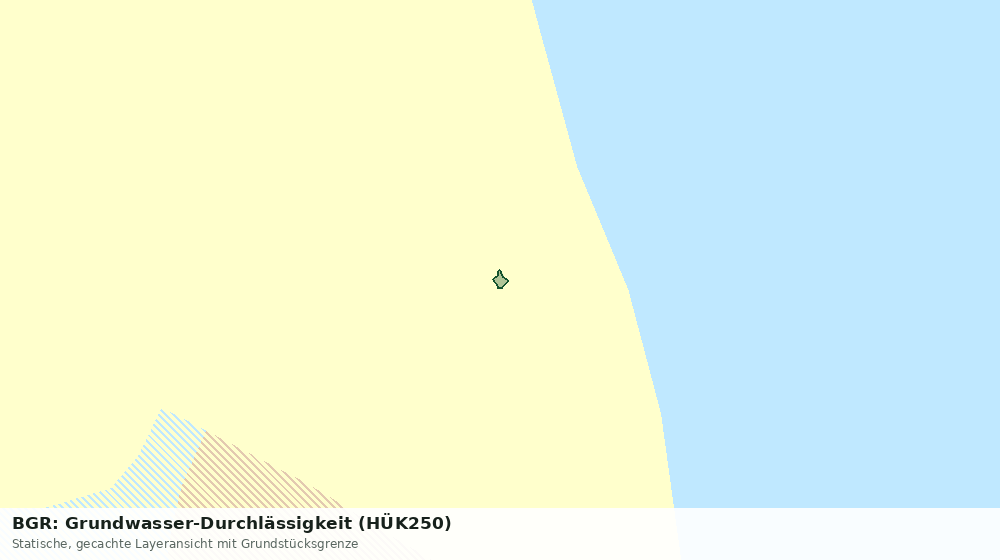 Statische Kartenansicht: BGR: Grundwasser-Durchlässigkeit (HÜK250)