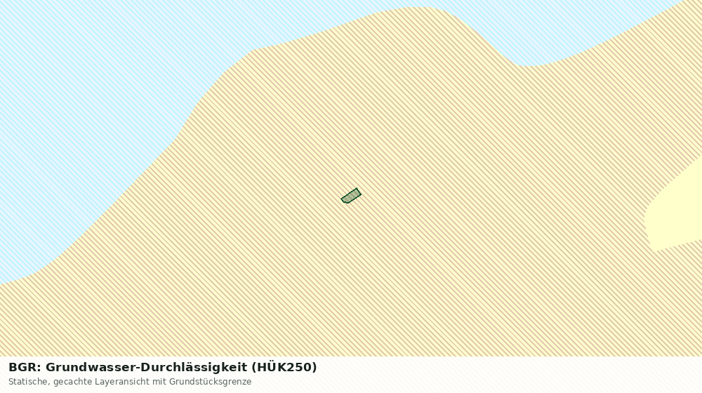 Statische Kartenansicht: BGR: Grundwasser-Durchlässigkeit (HÜK250)