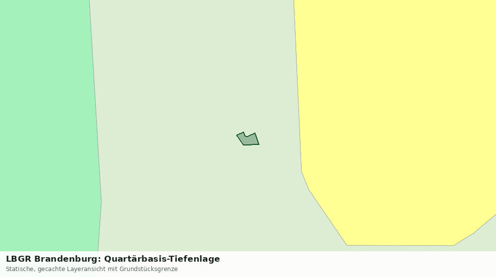 Statische Kartenansicht: LBGR Brandenburg: Quartärbasis-Tiefenlage