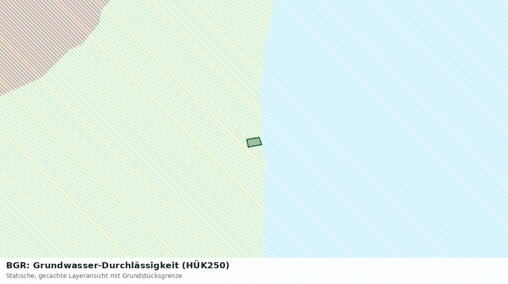 Statische Kartenansicht: BGR: Grundwasser-Durchlässigkeit (HÜK250)