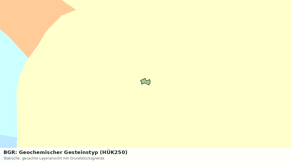 Statische Kartenansicht: BGR: Geochemischer Gesteinstyp (HÜK250)