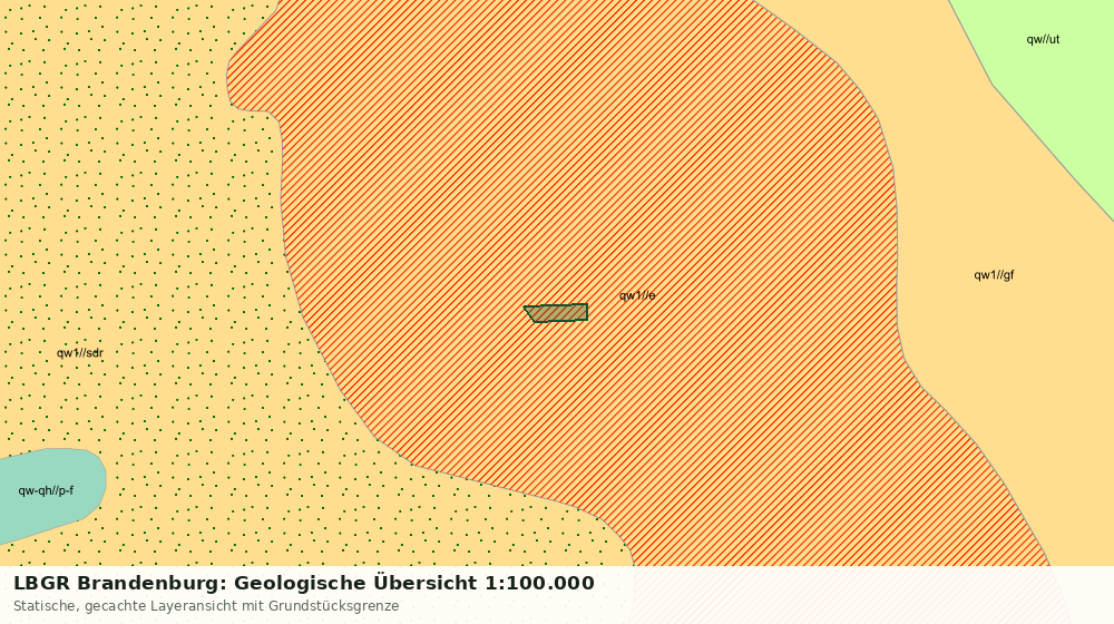 Statische Kartenansicht: LBGR Brandenburg: Geologische Übersicht 1:100.000