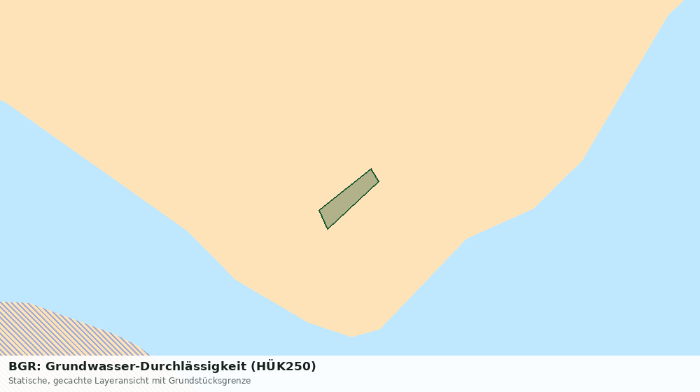 Statische Kartenansicht: BGR: Grundwasser-Durchlässigkeit (HÜK250)