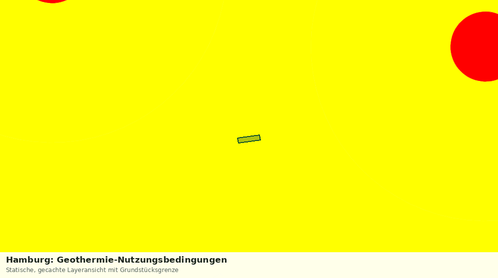 Statische Kartenansicht: Hamburg: Geothermie-Nutzungsbedingungen
