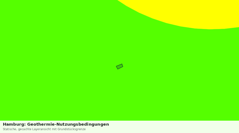 Statische Kartenansicht: Hamburg: Geothermie-Nutzungsbedingungen