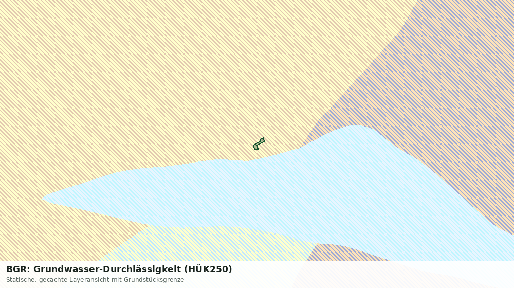 Statische Kartenansicht: BGR: Grundwasser-Durchlässigkeit (HÜK250)