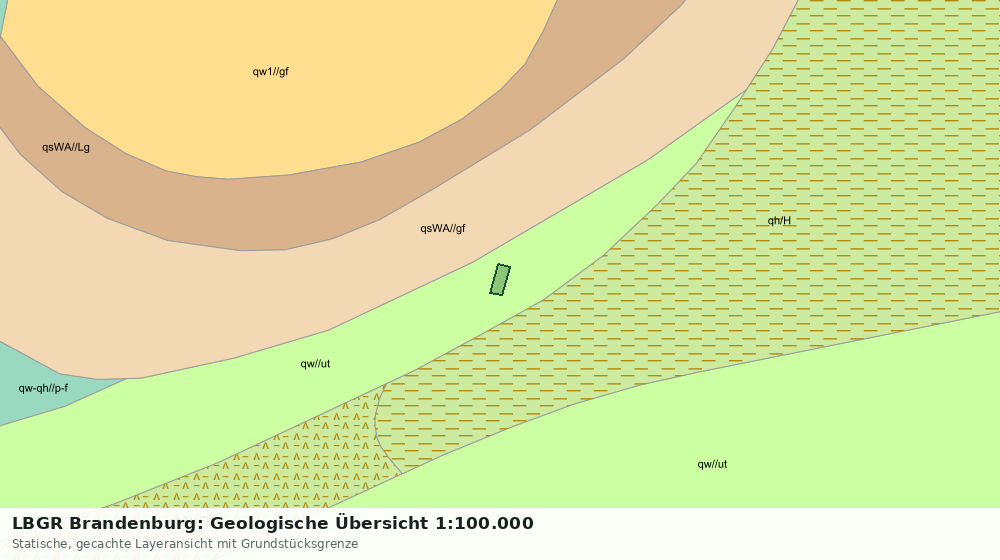 Statische Kartenansicht: LBGR Brandenburg: Geologische Übersicht 1:100.000