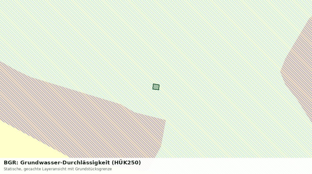 Statische Kartenansicht: BGR: Grundwasser-Durchlässigkeit (HÜK250)