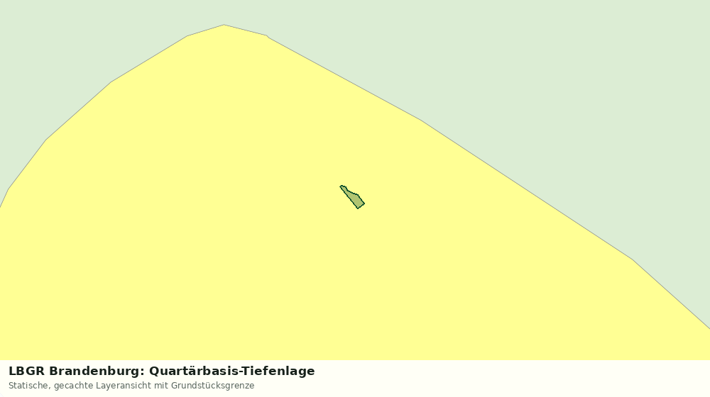 Statische Kartenansicht: LBGR Brandenburg: Quartärbasis-Tiefenlage